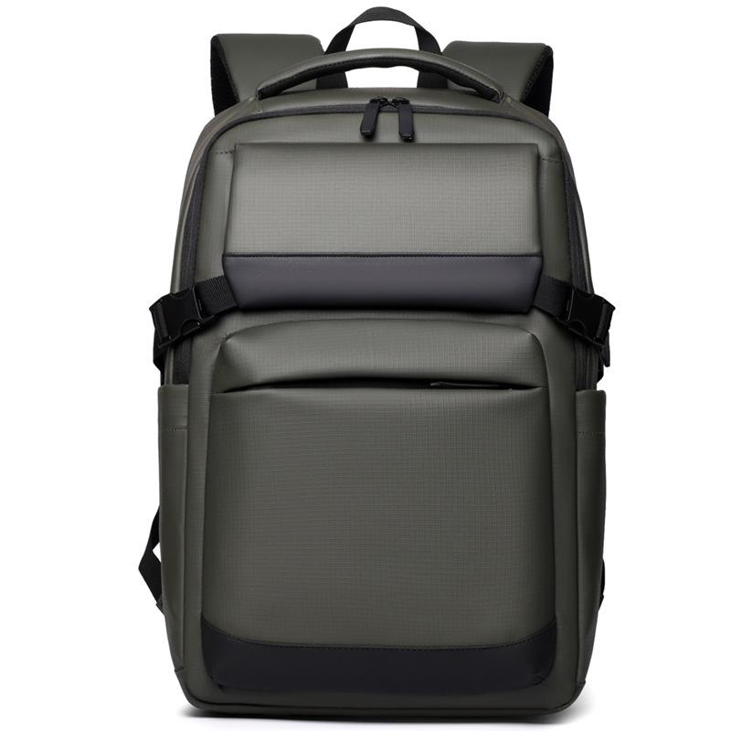 

Простой кожаный мужской рюкзак, Бизнес-удобство, Водоотталкивающий для поездок на работу, Студенская сумка для компьютера