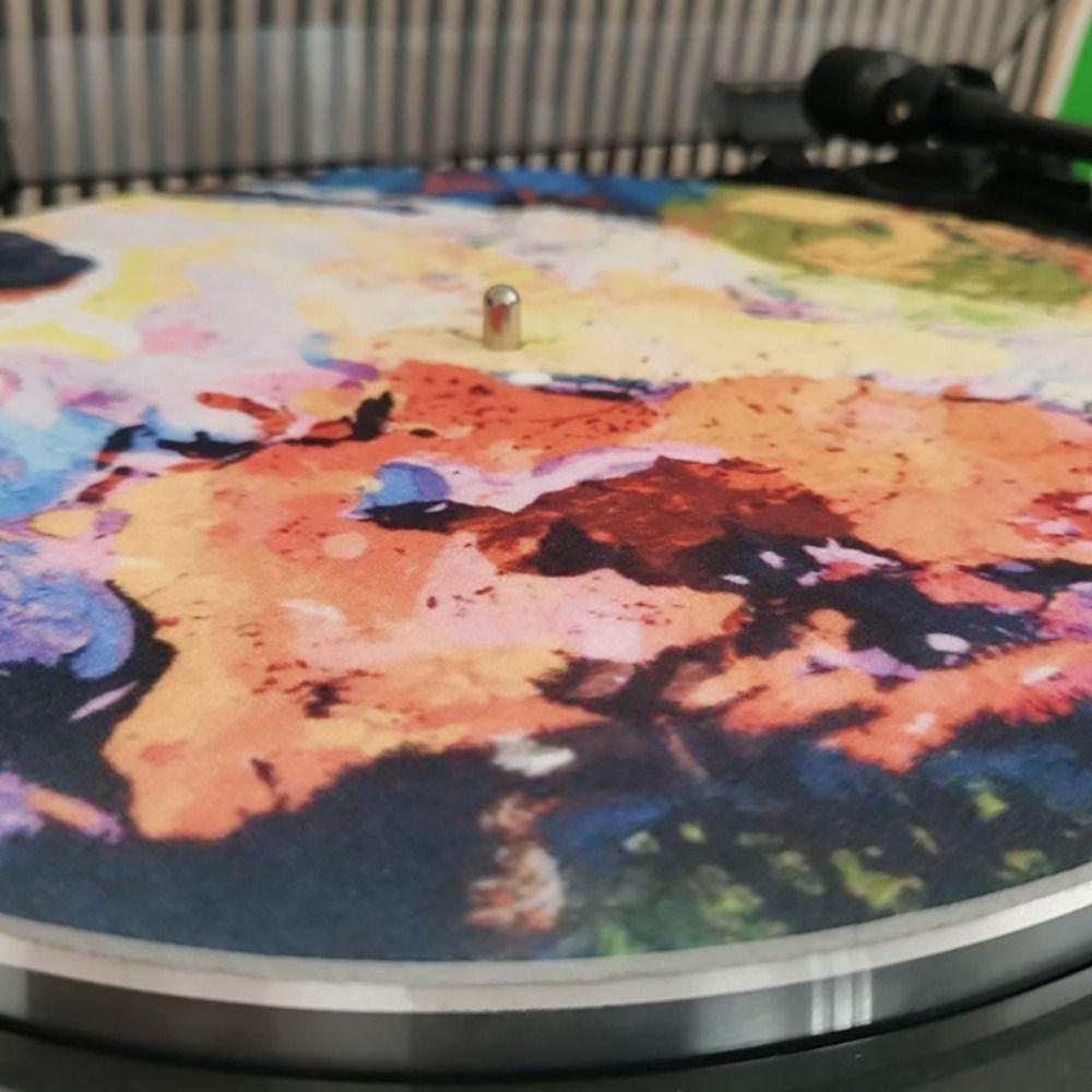 Anti-Vibration LP Slip Mat 3mm Thick Record Mat  for LP Vinyl Record/Phonograph Turntable/CD