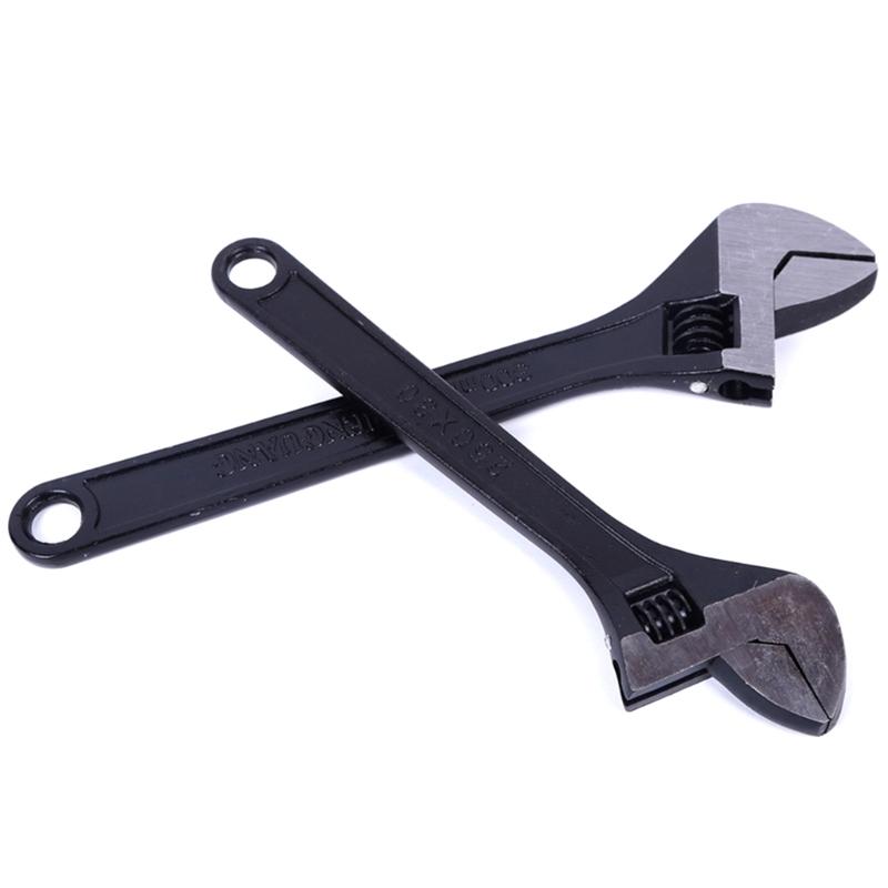 Large Opening Adjustable Spanner Monkey Wrench Adjustable Angle Slide Wrench 8/10/12inch Household Tool