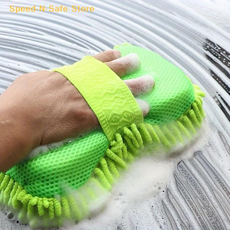 Mikrofaser-Autowaschschwamm, Reinigung von Autopflege-Detailbürsten, Waschhandtuch, Autohandschuhe, Styling-Zubehör