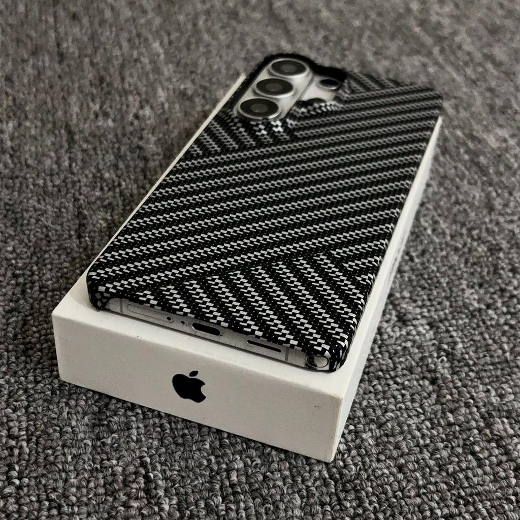 Applicable To Samsung S26Ultra Half Pack Magnetic Mobile Phone Case Carbon Fiber S24u Ultra-thin PC Anti-drop S23p Protective Case