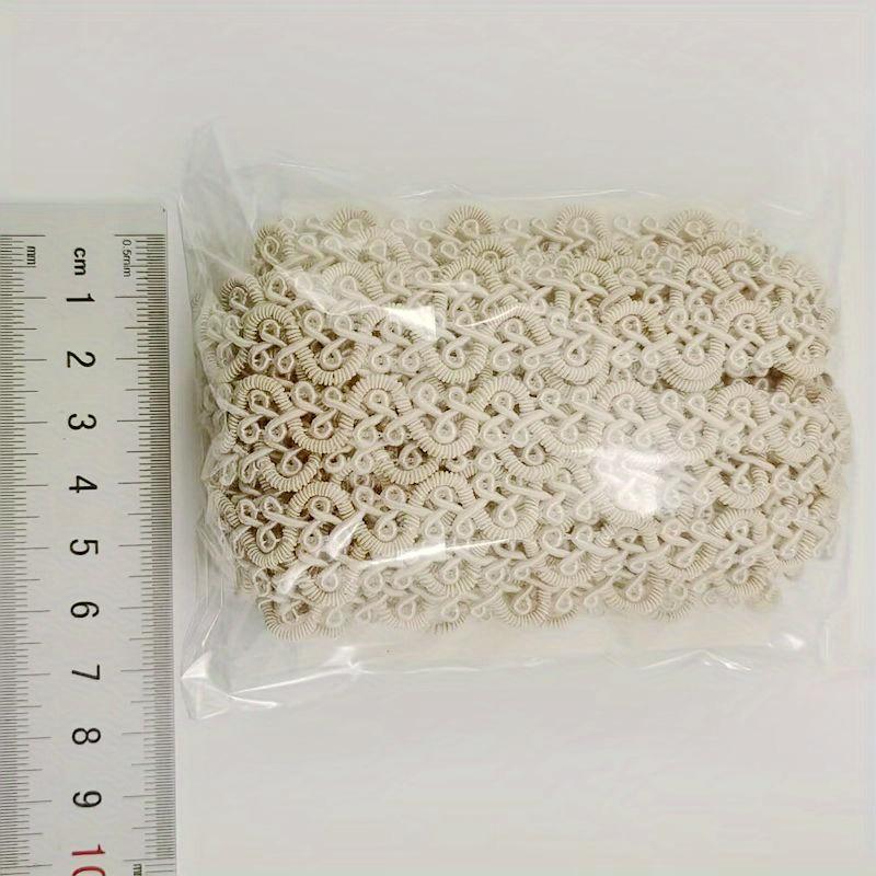 3 m/118 v každém balení oděvy šití závěsů Příslušenství krajkové lemy ruční práce DIY Bílá látka cruve pletené stuhy řemesla dekorace klobouku černá