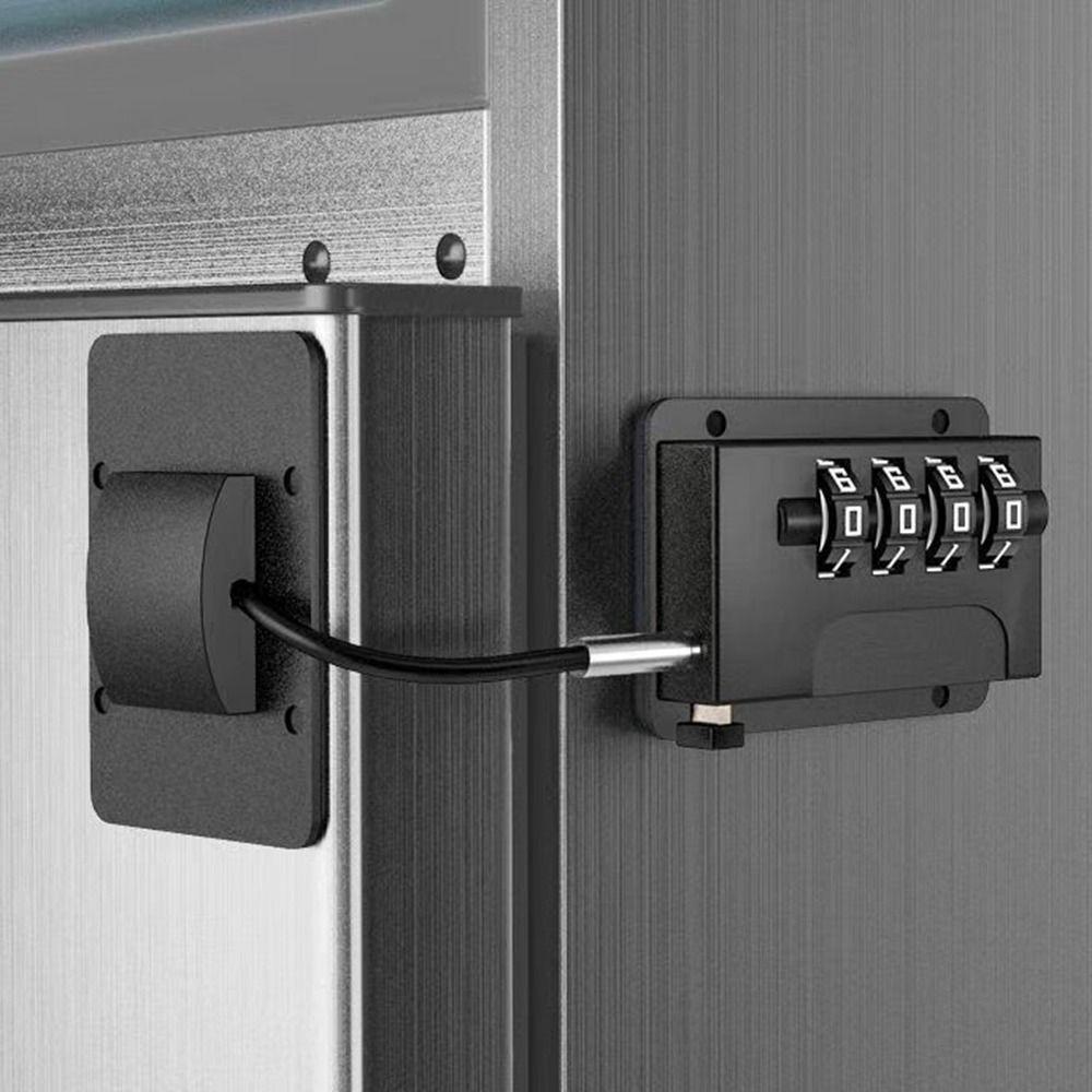 Anti-pinch Hand Refrigerator Door Coded Lock No Drilling Cabinet Lock  for Home