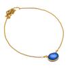 Blue Botswana Druzy Gemstone 925 Sterling Silver Jewelry Necklace 20" GK-7560