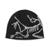 Căciulă Arc'teryx Bird Head Beanie Lână Merino Tricotată Pălărie de Iarnă Unisex Negru stya