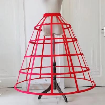5 Hoop Lolita Crinoline Elastic Waist Victorian Petticoat Simple Cosplay Crinoline  Under The Dress