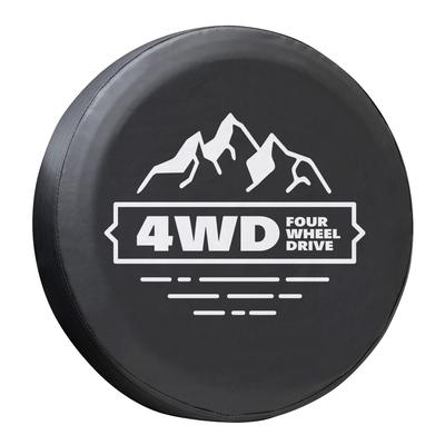 Jimny Spare Tire Cover Tire Cover Protective Cover Protective Cover 4WD Genuine Size JB64 JB23 JA22 JA12 JA11 JA71 (Mountain (Black))