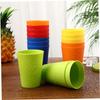 TOYMYTOY 15-Piece Set of 200ml Reusable Heat-Resistant Plastic Cups for Preschool and Kindergarten, Random Colors