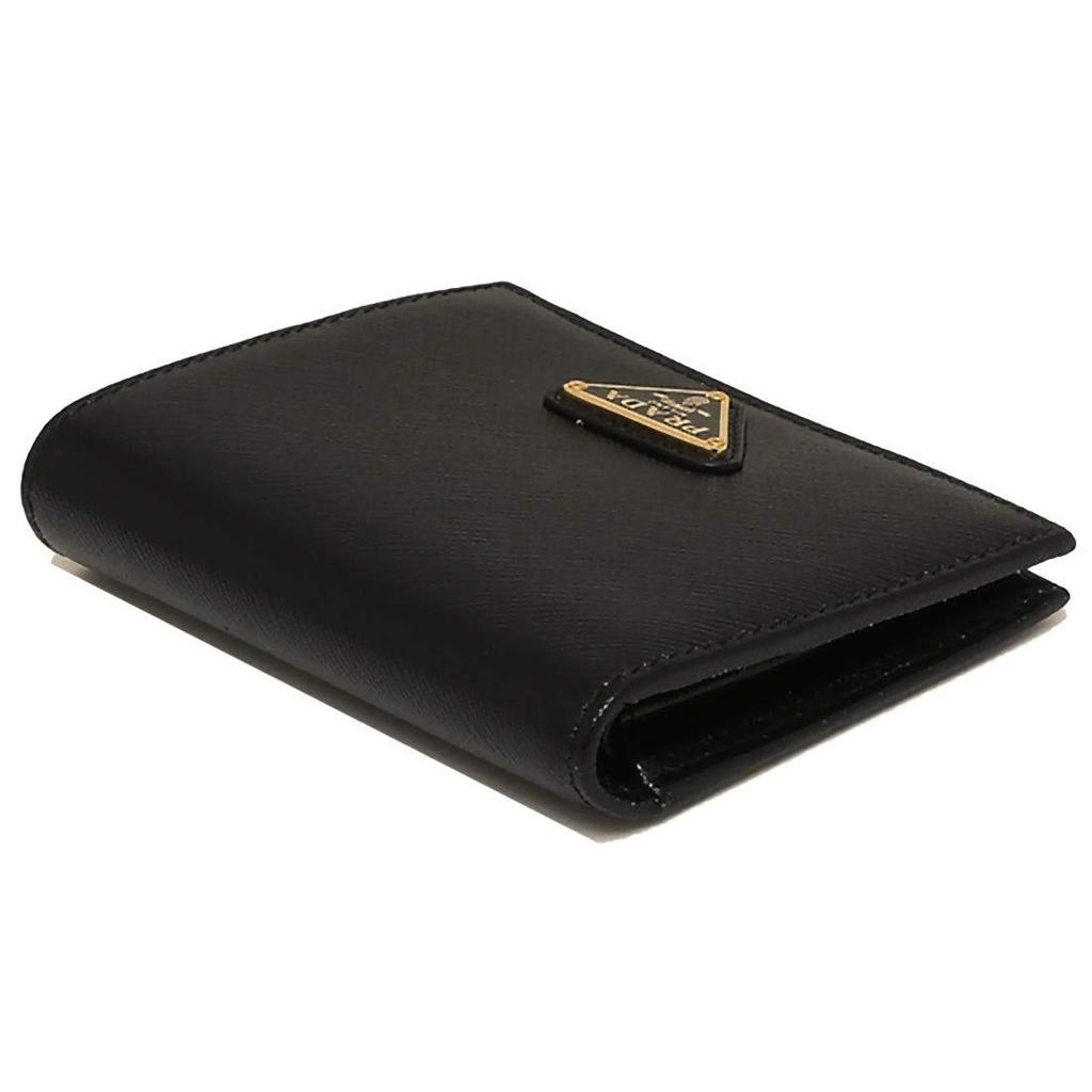 Bifold Wallet Saffiano Mini Wallet 1MV204 QHH Black [Prada] Women's (1) NERO(F0002) [Item]