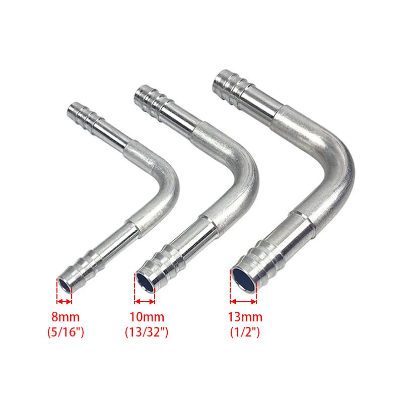 #6 #8 #10 AC 90 Grad Schlauchtülle Verbinder Aluminium Stecknippel Verbinder für Schlauch mit Barriere 3/8 1/2 5/8