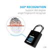 USB Rechargeable Smart Fingerprint Padlock Mini Security For Locker Bag Suitcase