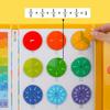 Magnetic Fraction Tiles Circles Book with Pen Percentage Decimal Fraction Learning Elementary Students Teaching Aid Educational Fraction Puzzle
