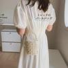Lapimou Party Bag, Beaded Bag, Pearl Bag, Shoulder Bag, Handbag, Silver Bag, Mini, Small Shoulder Bag for Women, Perfect for Weddings, Yukata,