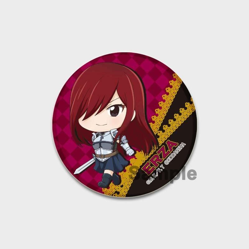 58MM Cute Fairy Tail Email Pins Cosplay Odznak Kreslený Natsu Lucy Brož Anime Pin Collection Batohy Oblečení Klobouk Dekorace Dárky