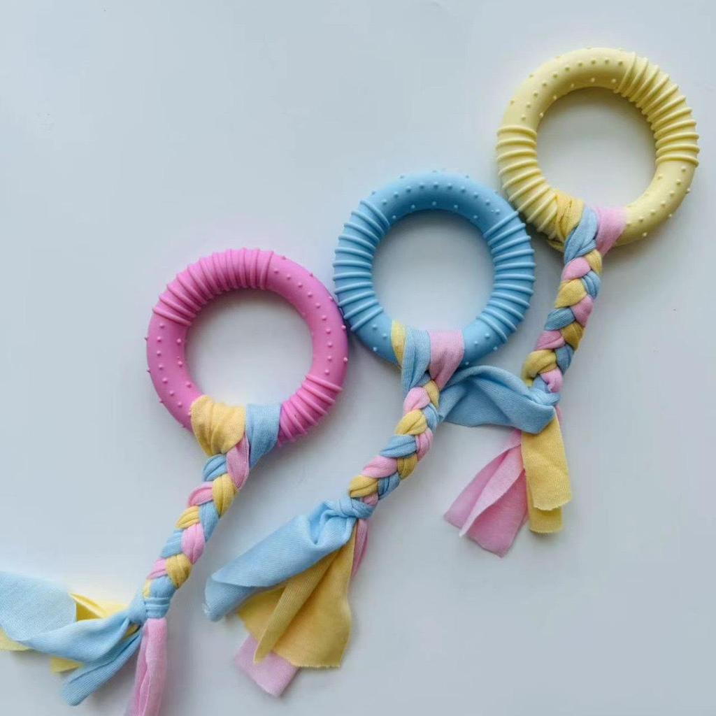 Durable TPR Teething Dog Toys for Golden Retrievers and Corgis - Bite-Resistant Cleaning Sticks and Balls