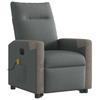 Electric Massage Chair with Lift Assist Dark Grey Fabric