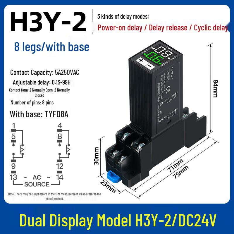 

Dual Display H3Y-2 Time Delay Relay