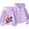 Y2k Zip Up Sweatshirts Kpop Demon Hunters Hoodie Coat Children Clothes Kid Girl Boy Sweatshirt Zipper Hoody Baby Casual Top