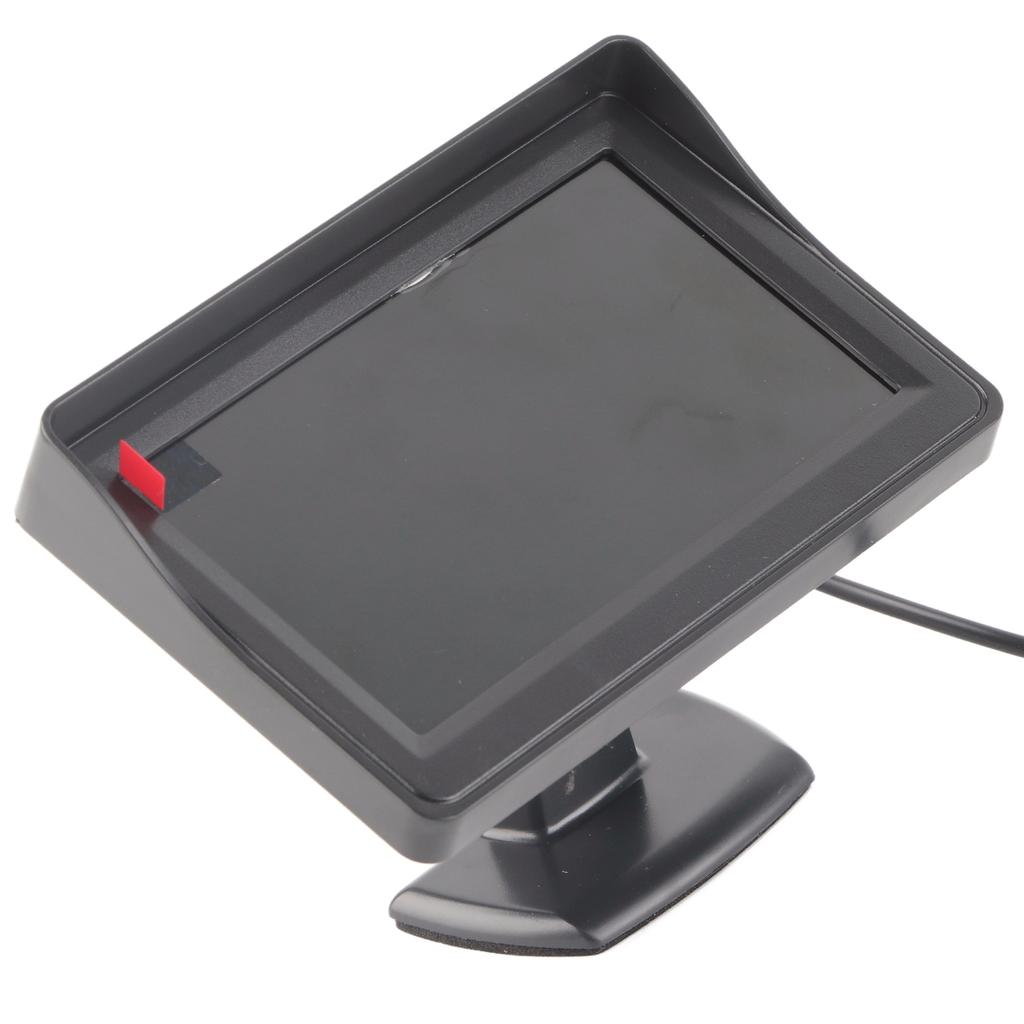 4.3inch Color LCD Display Rearview Camera Monitor Waterproof Car Monitor for Car SUV Van Truck Black