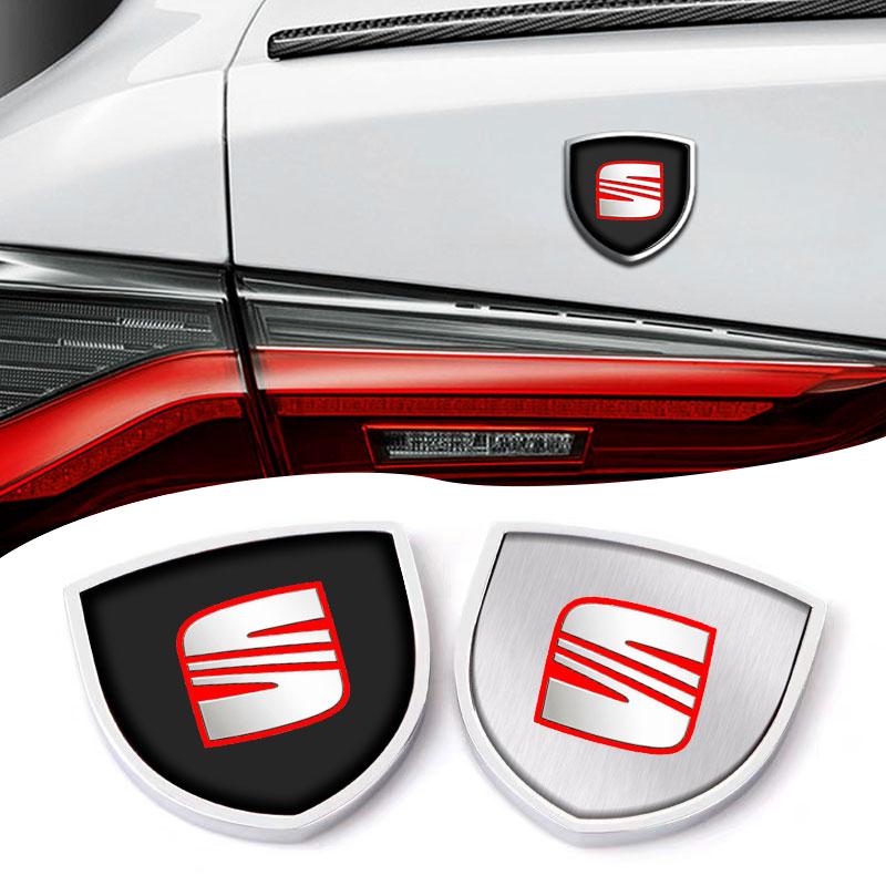 1Pcs 3D Metal Auto Door Shield Emblem Car Body Badge Sticker Styling for SEAT Leon FR 5 6 MII Altea 5F Ibiza Toledo Cordoba Alhambra MK3