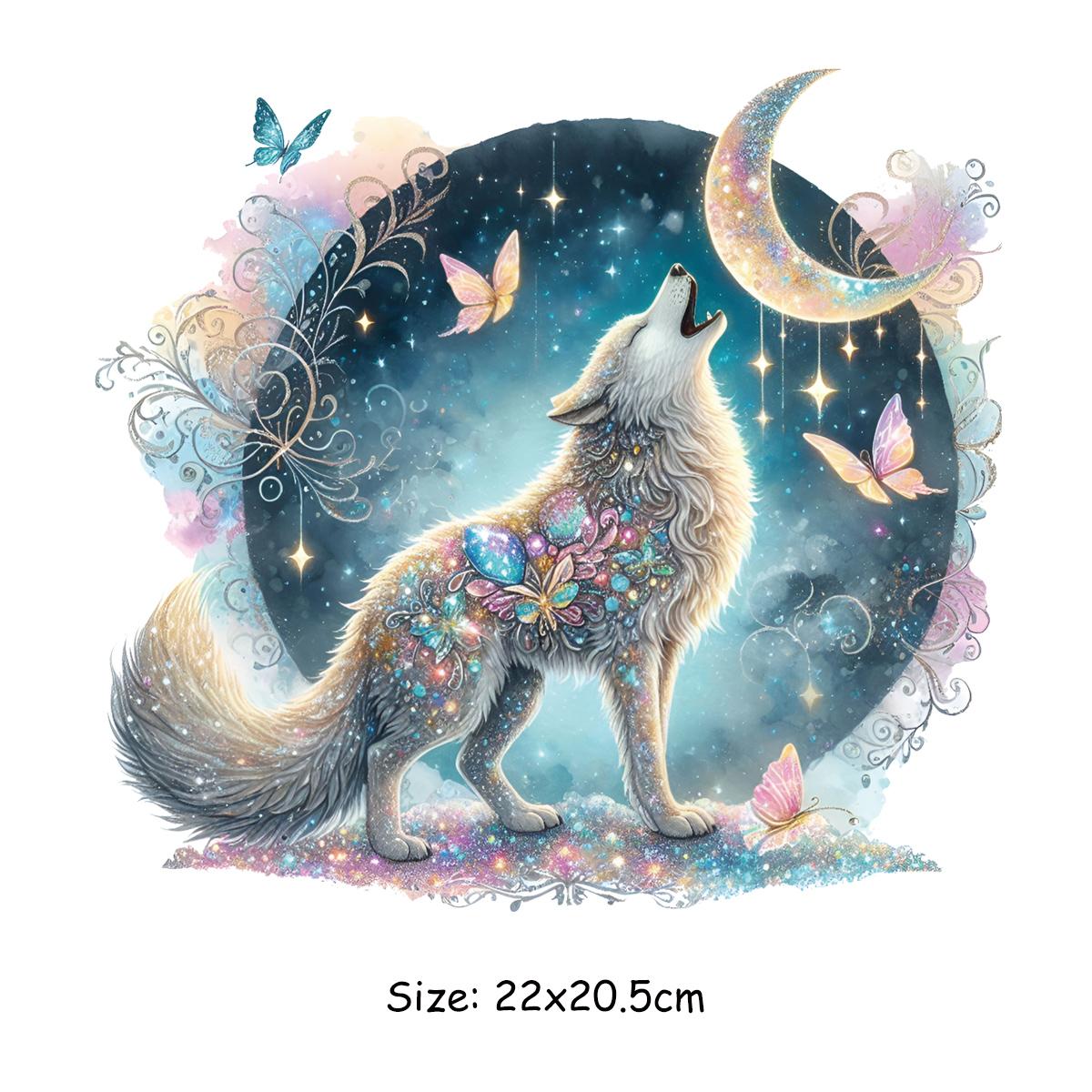 

Термонаклейка Wolf на одежду Виниловая термоаппликация Футболка Diy Толстовки Parches Ropa Наклейки на одежду Термонаклейка