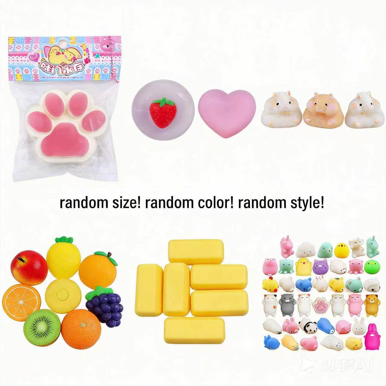 Erdbeer Squishy Langsamer Rückprall Taba Fidget Spielzeug Stressabbau Kneten Geschenk Für Kinder Erwachsene Büro Party Mitgebsel