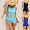2026 Stylish Women's Swimwear Lace Mesh Tankini Bikini Set (3-Piece)