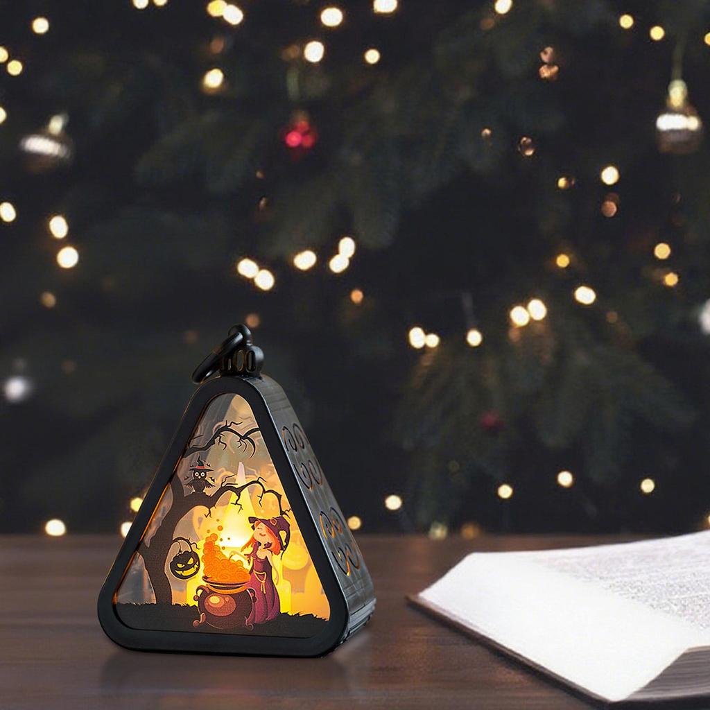 Halloween Lantern Sturdy,Garden Decoration,Practical,Wear Resistant,Easy to Use,Halloween Decoration for Garden Shelf,Desk Porch