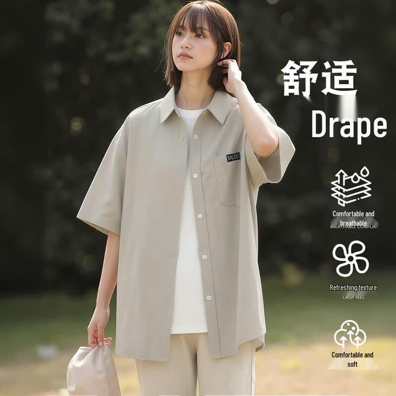 Baleno Women s Casual Short Sleeve Lapel Shirt XL