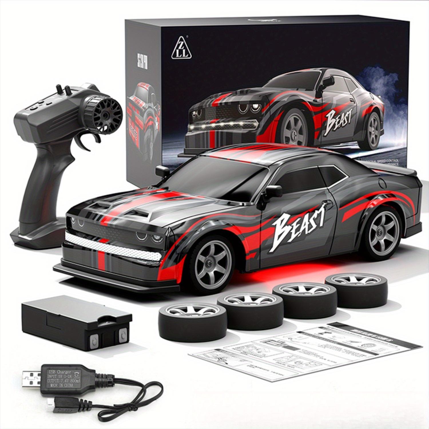 

New SG218 1:16 High-Speed RC Drift Car | 2.4GHz Flame Body USB Charging | Replaceable Tires LED Light Shockproof ABS Gift