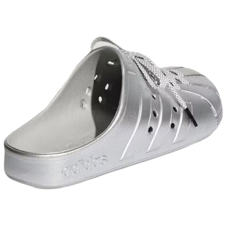 Adidas ADILETTE CLOGS Unisex Silver LA5011