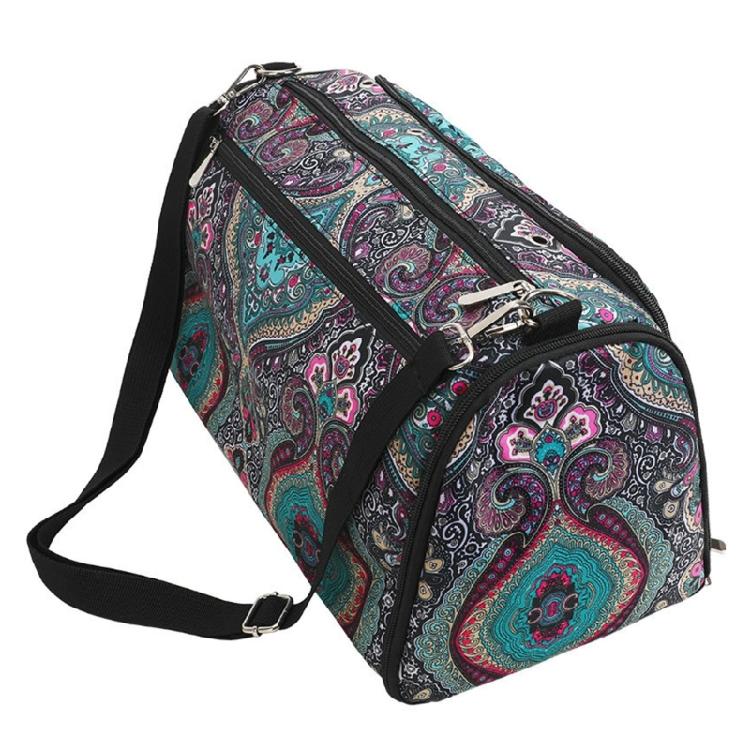 Durable Crochet Tote Bag for Yarn and Needle Hooks Keep Everything in Place