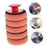 Ledmomo 5pcs Polishing Tool Applicator Pad for Car Waxing Pad with Handle Sponge Pad Sponge Applicator Car Applicator
