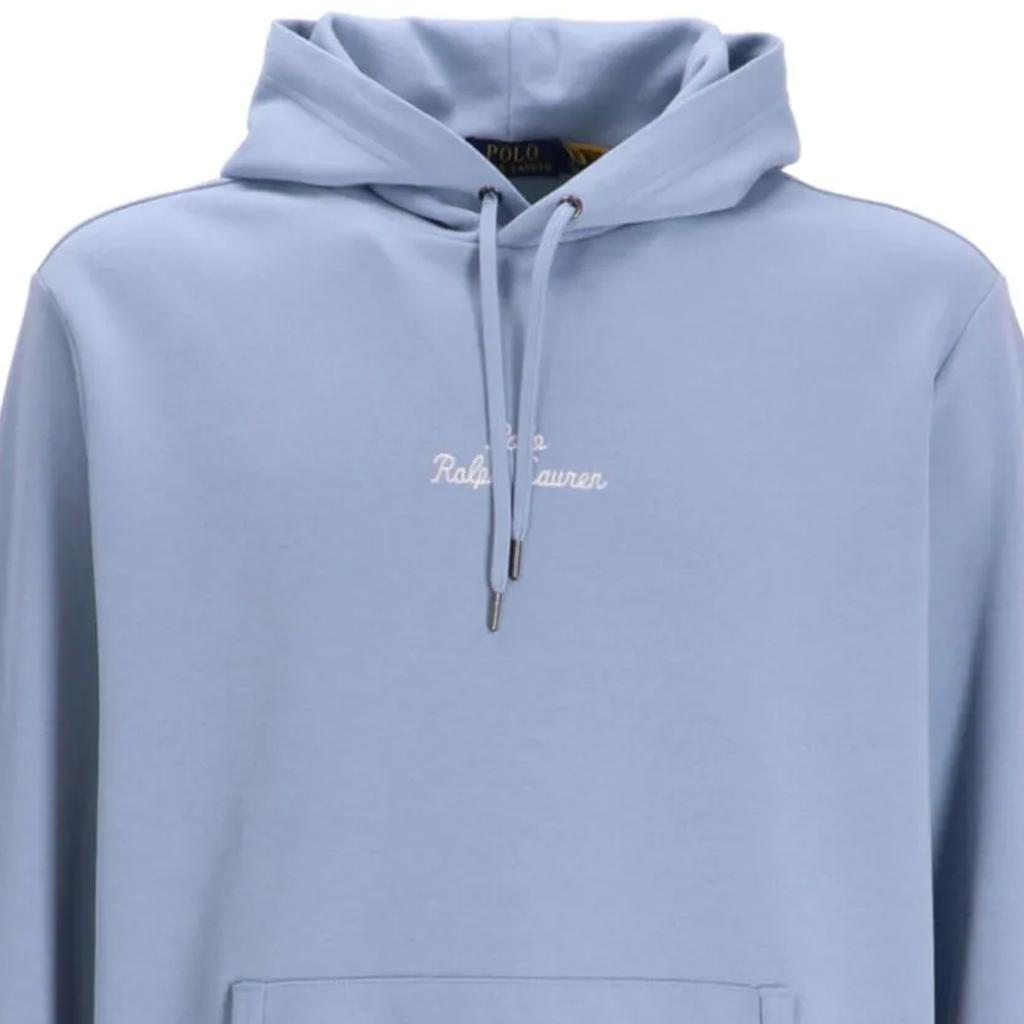Polo Ralph Lauren Ss24 Kapuzenpullover mit Langen Ärmeln und gesticktem Buchstabenlogo Herren sweatshirt Hellblau 710936586-010