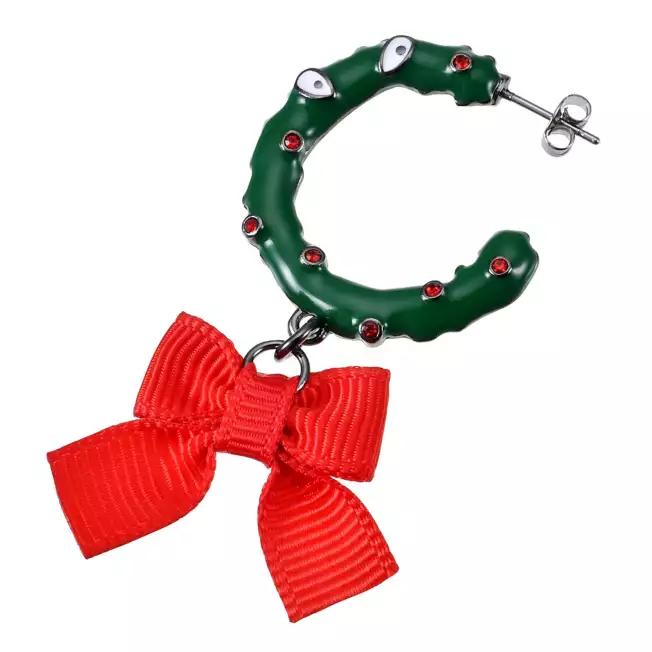 Disney Wreath Pierced Earrings Tim Burton The Nightmare Before Christmas