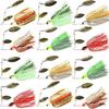 Spinnerbait Bass Fishing Lures Kit Spinner Baits Bass Fishing Lure Hard Metal Lure Topwater Buzzbait Swimbait for Trout Salmon Pike Bass Saltwater