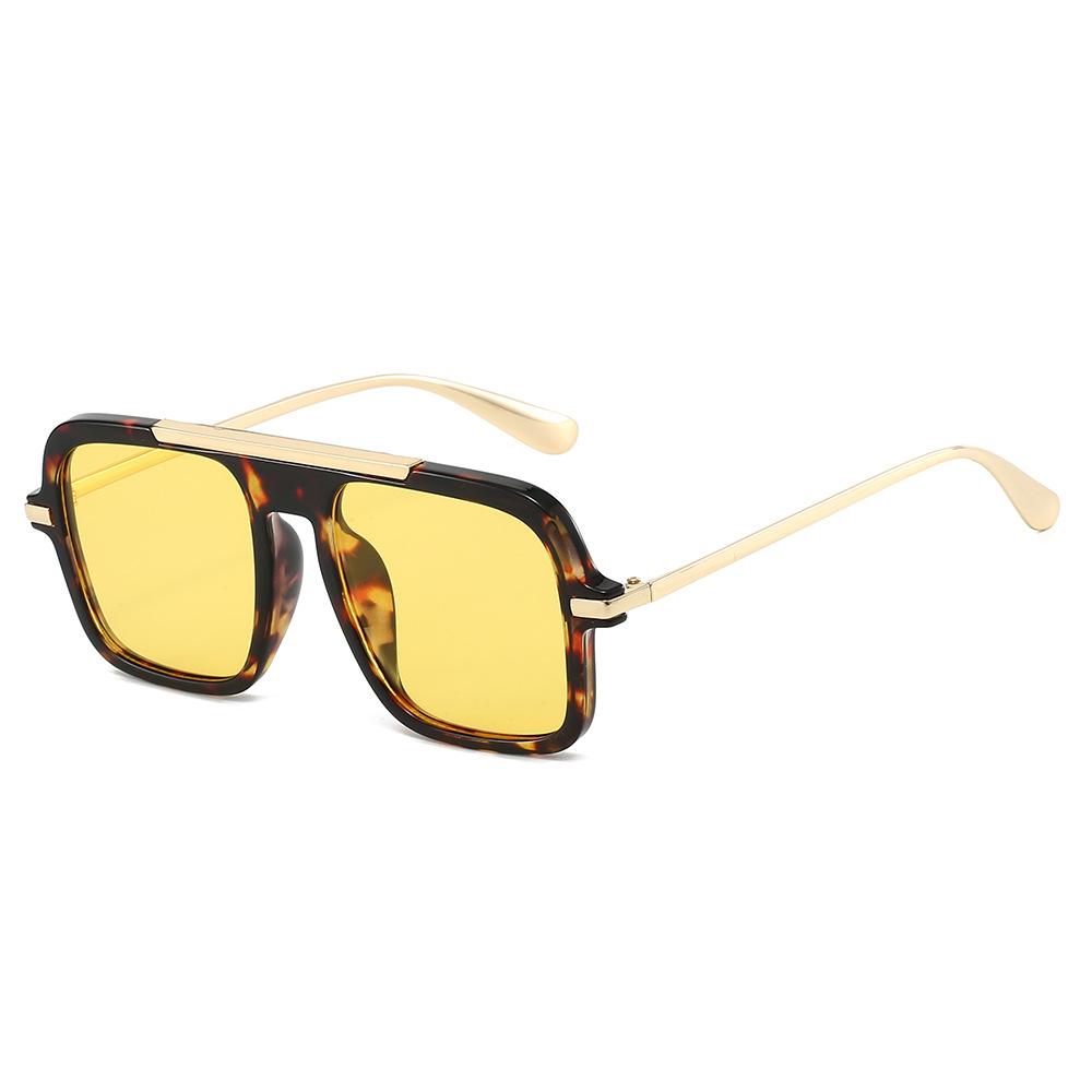  New Square Women Sunglasses Fashion Shades UV400 Retro Trending Leopard Green Gradient Men Sun Glasses