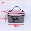 Fashion Portable Cosmetic Bag Bow Stripe Wash Organizer Handbag Make Up Bags Travel