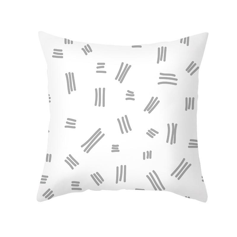 

Скандинавская простая персиковая кожа бархатная наволочка желтая и серая геометрический узор офисная диванная наволочка 45 * 45Cm (without pillow core)