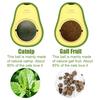 Avocado Catnip Wall Ball Cat Toys Catnip,Snack Healthy Rotatable Treats Toys Kitten Playing Toy,Edible Cat Mint Licking Ball(Catnip & Gall Fruit)