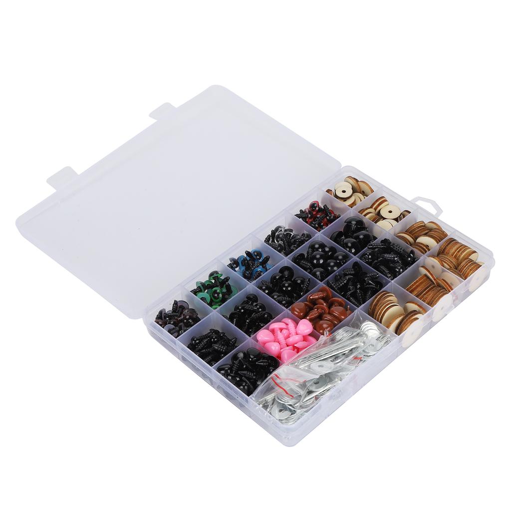 280Pcs Plastic Eyes Noses with Joints Cushions Plush Doll Bear Stuffed Animals Toy Accessories