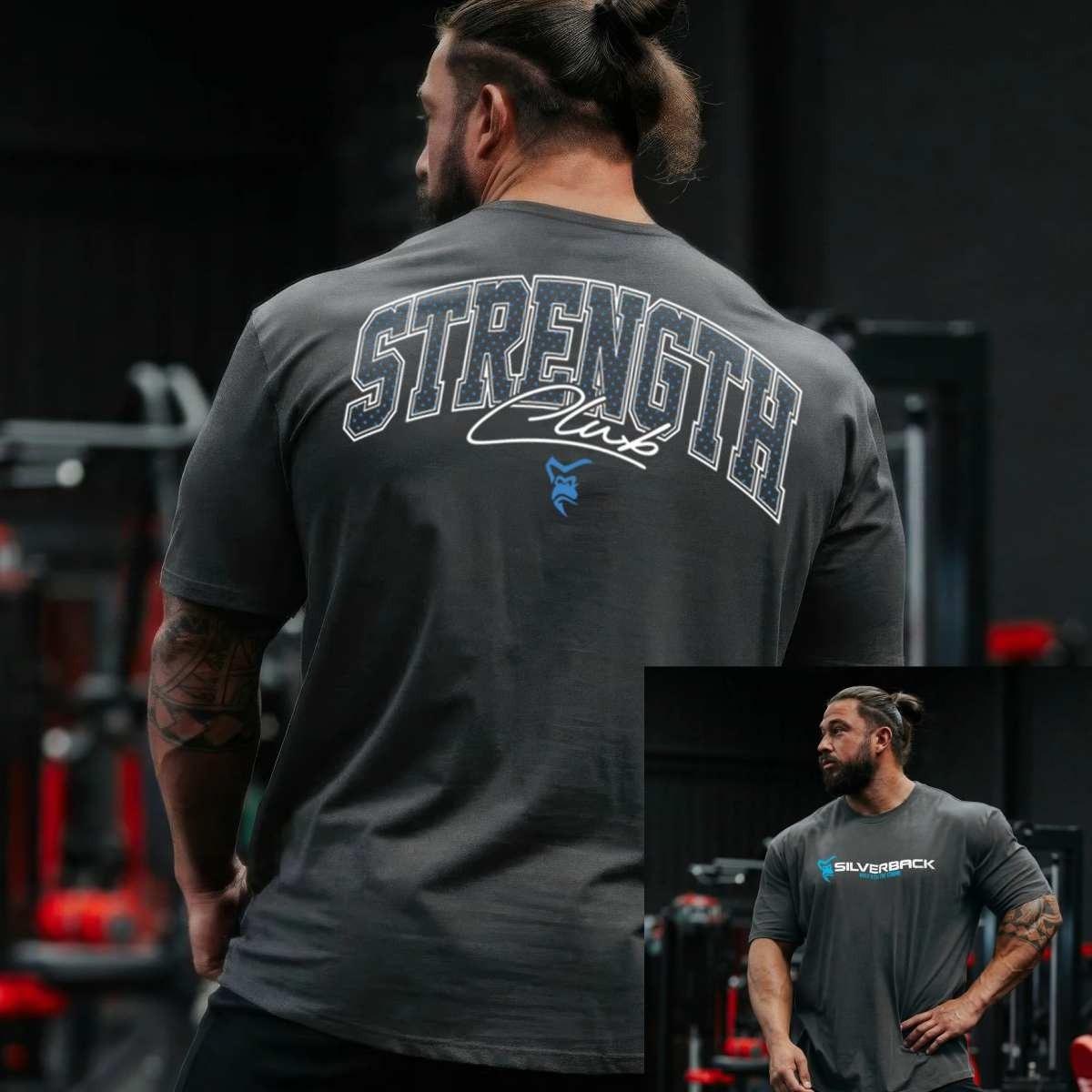 

Silverback Fitness Тренування Спортзал Відпочинок Футболка Чоловіча та Жіноча Люксовий Бренд Топ 2026 Новий Арт Логотип Тренд 2XL