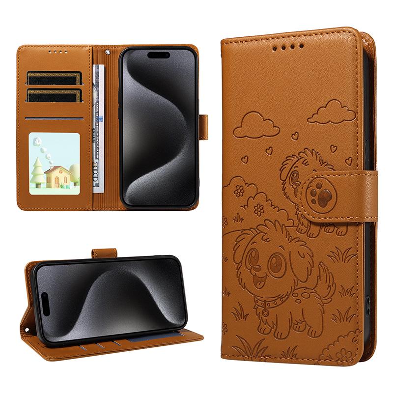 Apple AIR Flip-Cover Leather Case for iPhone 17 & Samsung, with Card Slot & Magnetic Closure