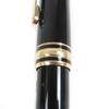 Excellent MONTBLANC Fountain Pen Meisterstck Classic Cap Type Black Gold 14K Mens Used