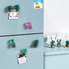Irregular Cactus Plant Fridge Sticker Mold Magnet Cute Home Decor Fridge Sticker for Creative Notification Sticker Mold