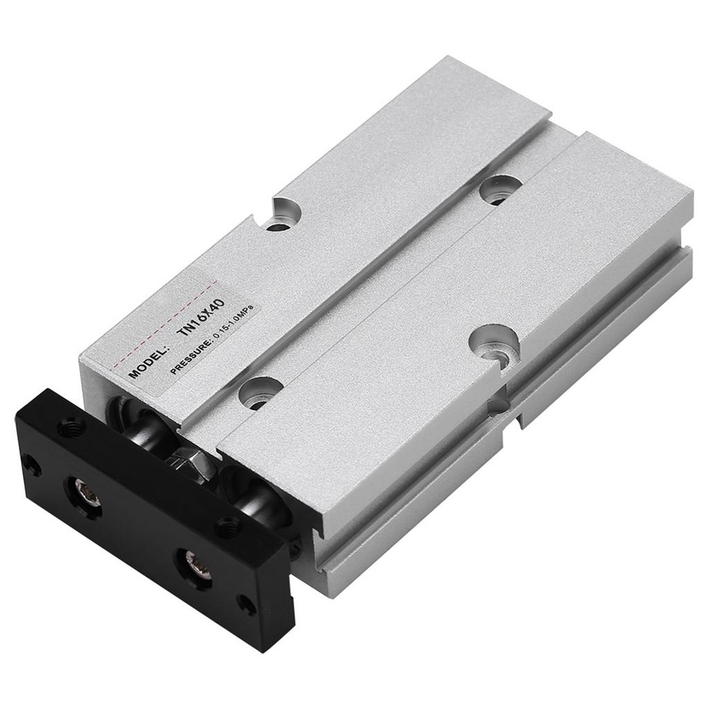 1 stk 16mm Boring Dobbel stang Dobbelvirkende Aluminiumslegering Pneumatisk Luftsylinder (40mm Slaglengde)