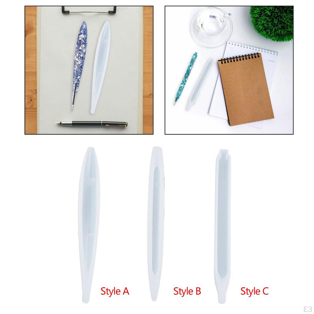 Pen Resin Die Epoxy Casting Easy to Clean Silicone Demold DIY Stationery