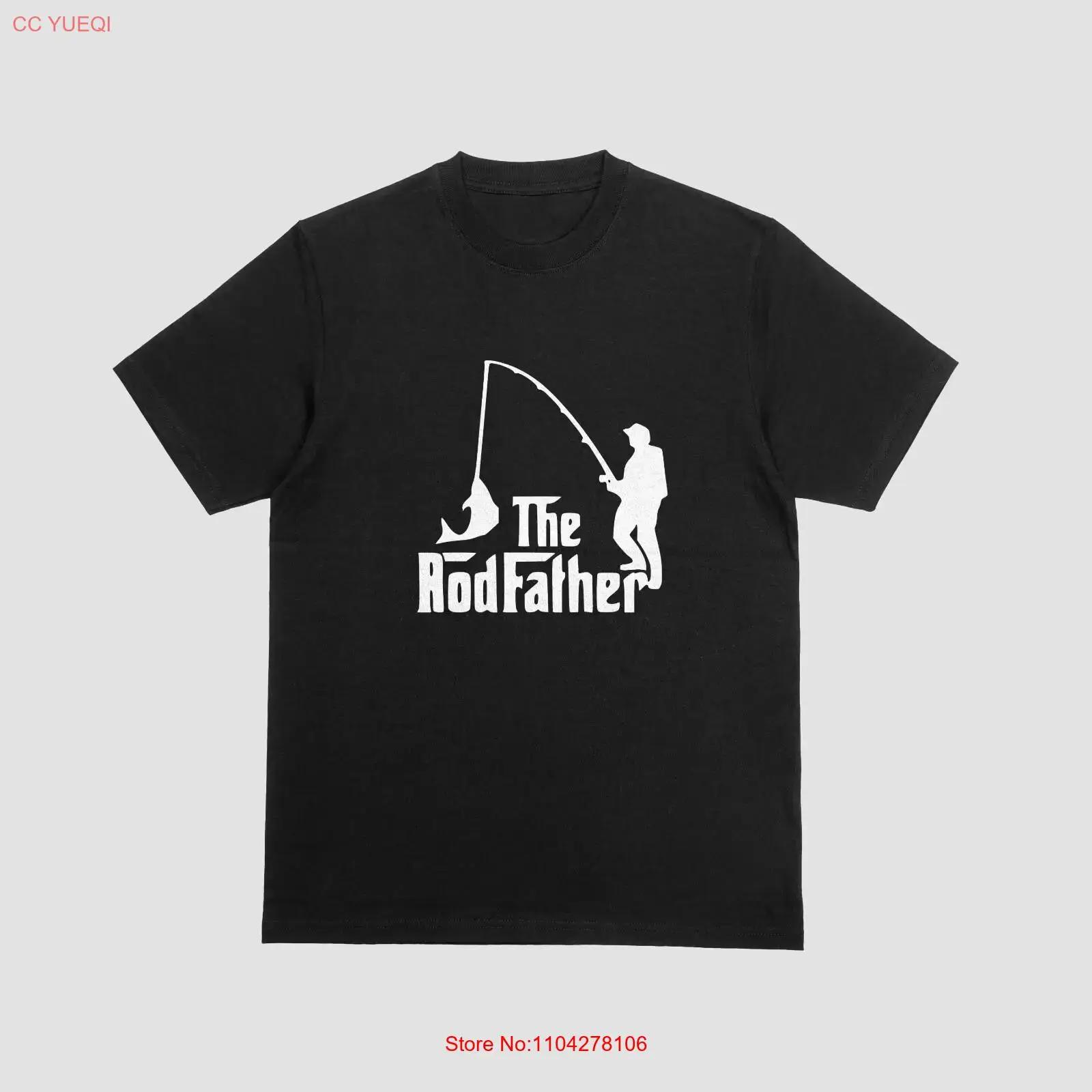 

The Rodfather T Shirt Funny Fishing Dad Joke Godfather 045 vintage Washed homme designer clothes Stretched Comfortable graphic S разноцветный