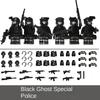 Blocs de construction militaires, camouflage fantôme, forces spéciales, poupées, armes et équipements, cadeaux d'anniversaire, poupées humanoïdes.