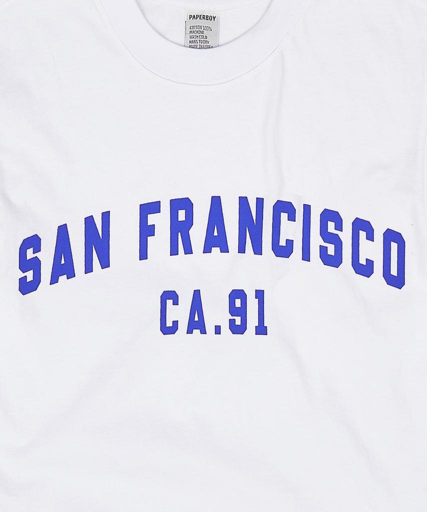 PAPERBOY San Francisco 91 Short Sleeve T-Shirt - White